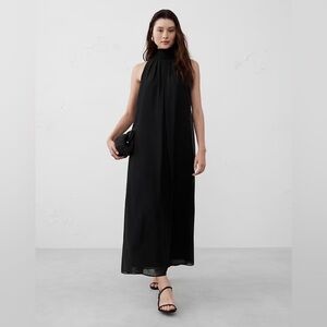 NWT! Banana Republic Black Chiffon Midi Dress - Multiple Sizes🦋